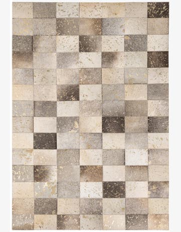 4' x 5' 10 Cowhide - Patchwork Rug