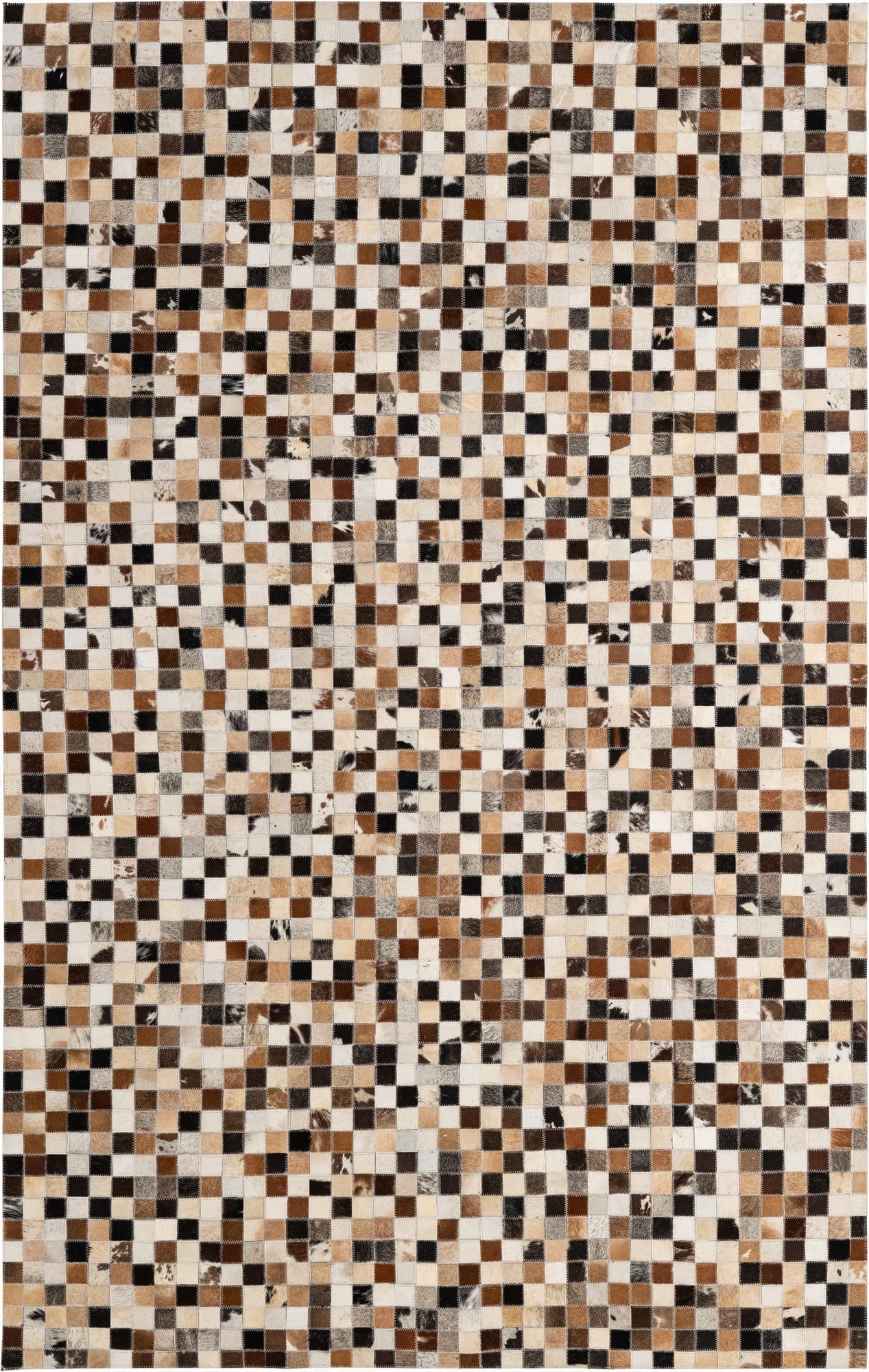 5' x 7' 11 Cowhide - Patchwork Rug