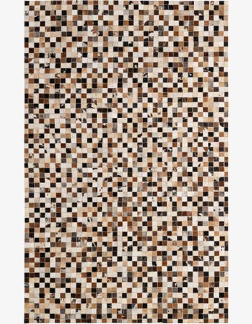 5' x 7' 11 Cowhide - Patchwork Rug