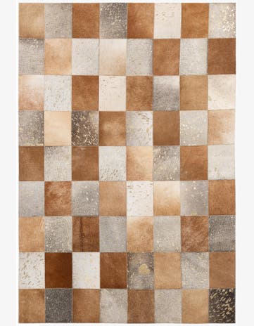 3' 11 x 5' 10 Cowhide - Patchwork Rug