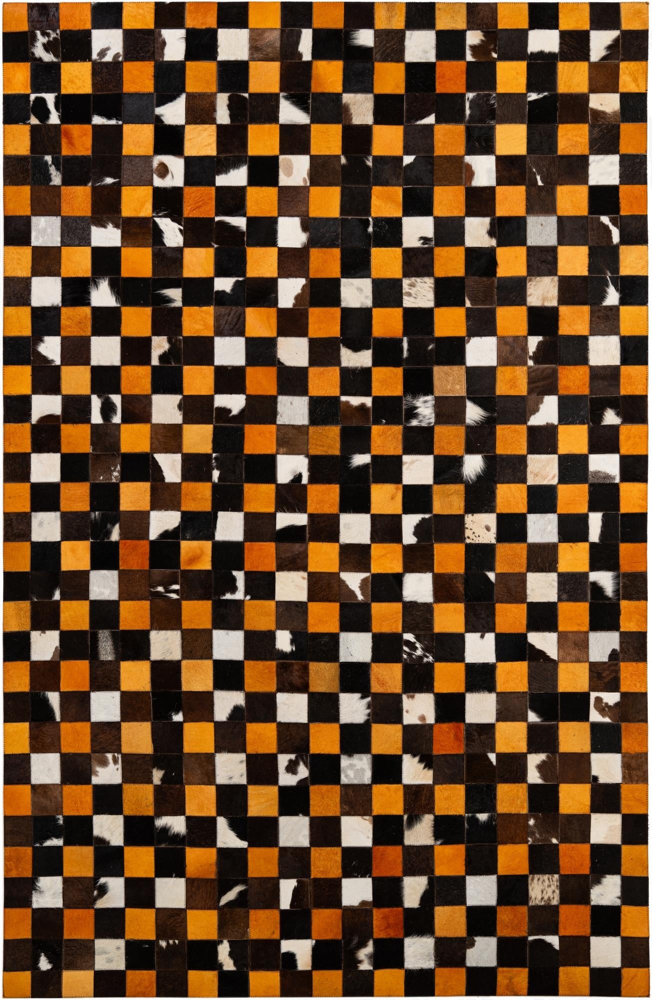 5' 2 x 8' Cowhide - Patchwork Rug