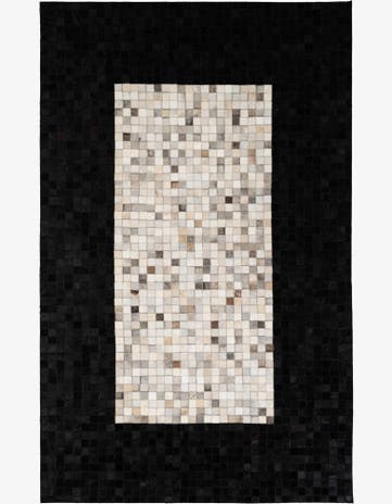 4' 11 x 7' 11 Cowhide - Patchwork Rug