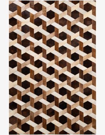 5' 2 x 7' 11 Cowhide - Patchwork Rug