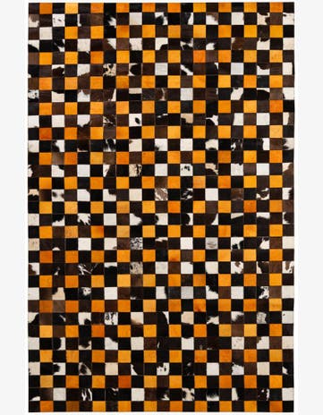 5' 2 x 7' 11 Cowhide - Patchwork Rug