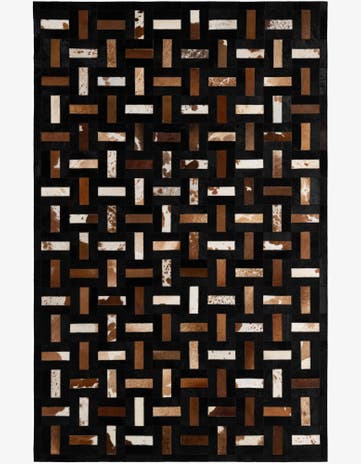 5' 2 x 8' 1 Cowhide - Patchwork Rug