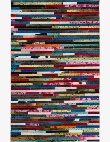 5' 1 x 8' Cowhide - Patchwork Rug