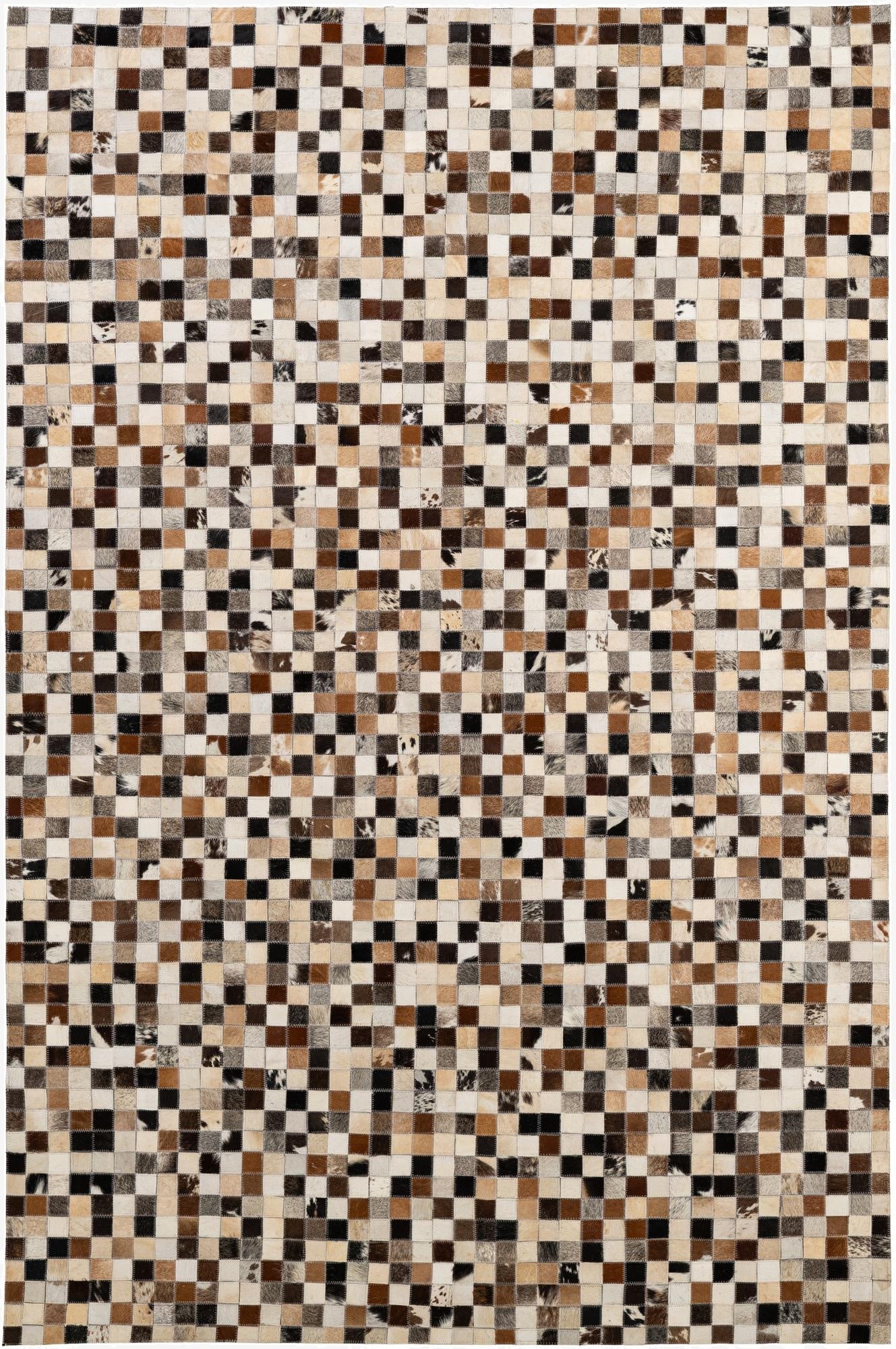 5' 1 x 7' 10 Cowhide - Patchwork Rug