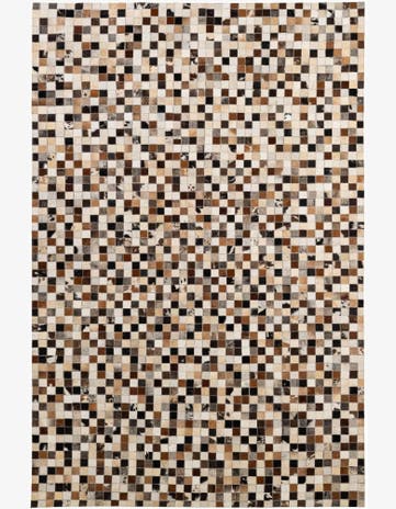 5' 1 x 7' 10 Cowhide - Patchwork Rug