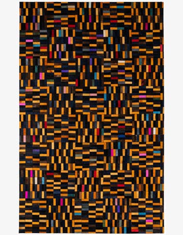 5' 1 x 8' 1 Cowhide - Patchwork Rug