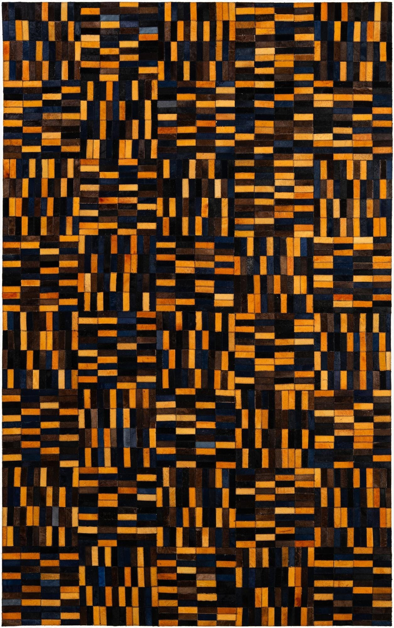 5' x 7' 11 Cowhide - Patchwork Rug