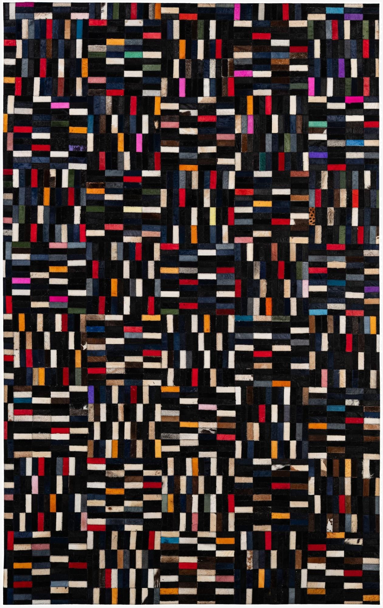 5' 1 x 8' 1 Cowhide - Patchwork Rug