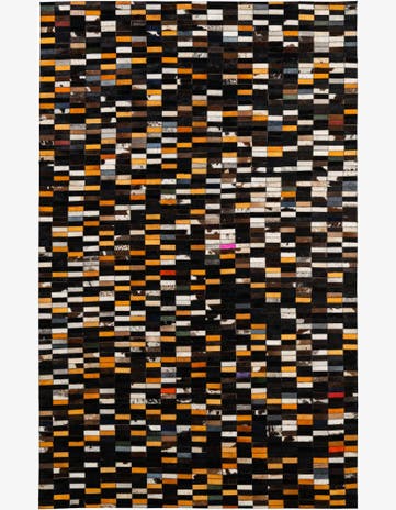 5' 2 x 8' Cowhide - Patchwork Rug