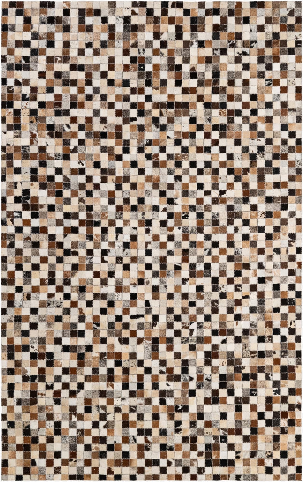 5' x 7' 11 Cowhide - Patchwork Rug