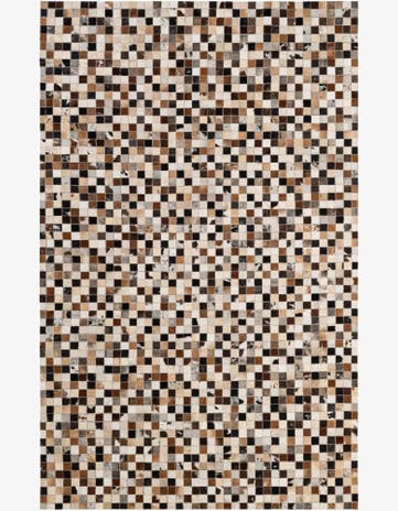 5' x 7' 11 Cowhide - Patchwork Rug