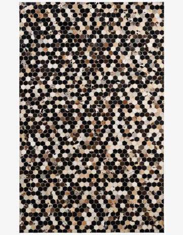 5' 1 x 8' 1 Cowhide - Patchwork Rug