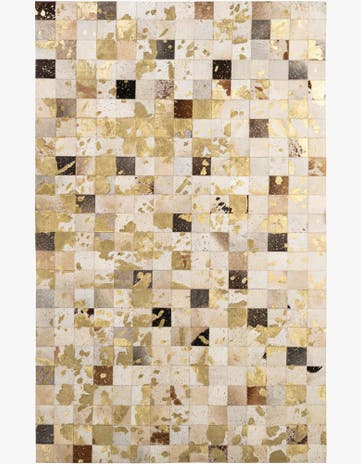 4' 11 x 7' 11 Cowhide - Patchwork Rug
