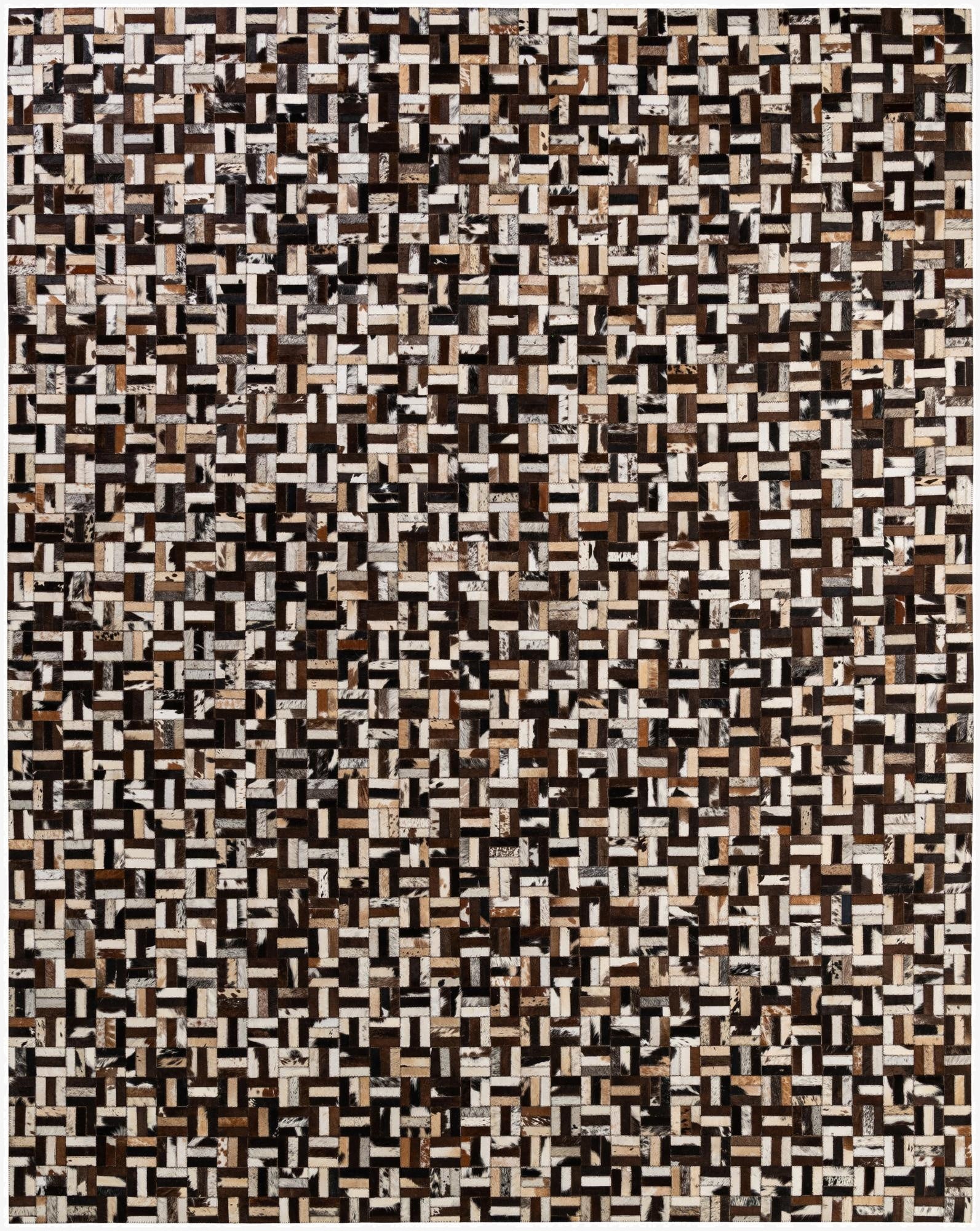 8' x 10' 1 Cowhide - Patchwork Rug