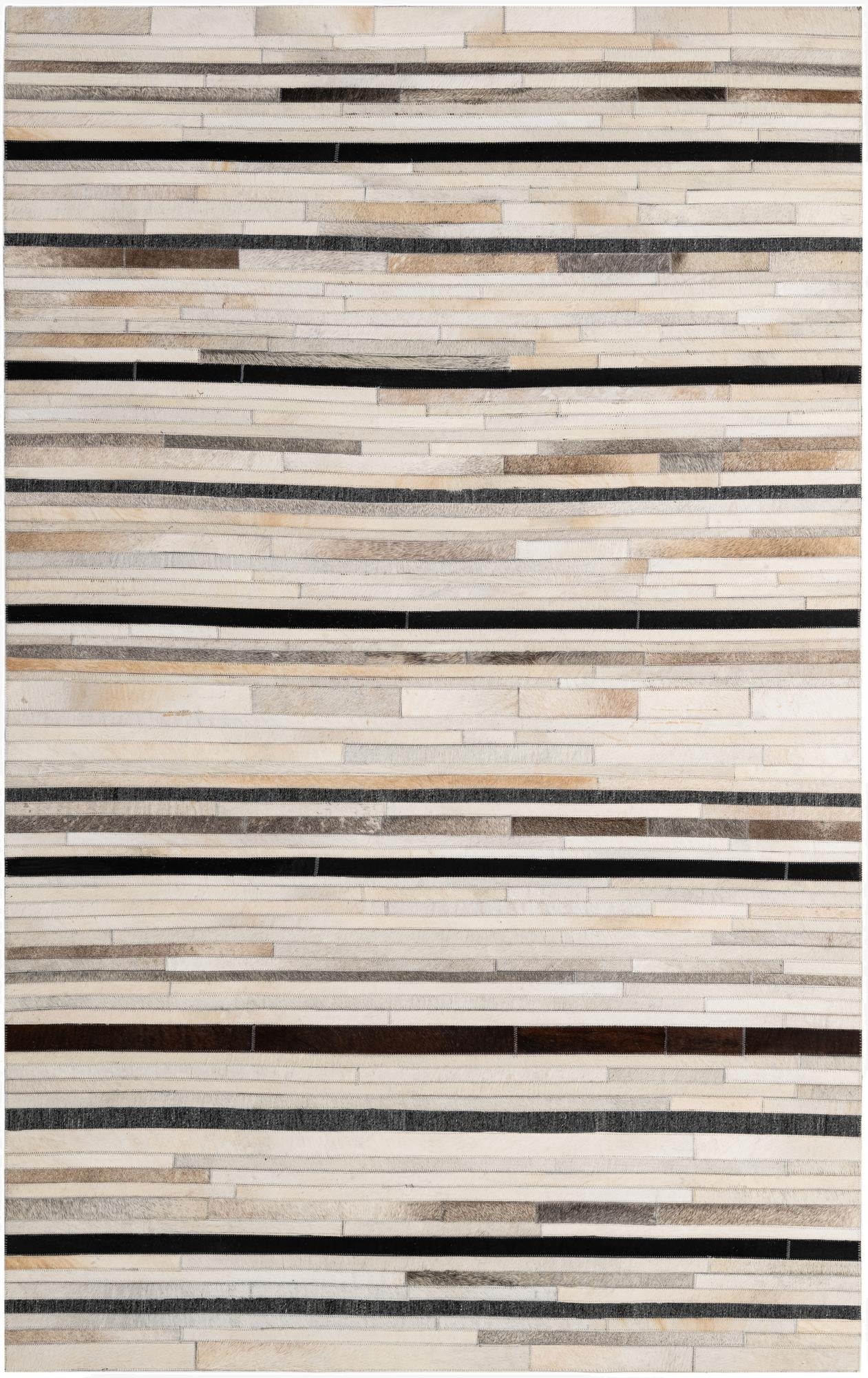5' 2 x 8' 1 Cowhide - Patchwork Rug