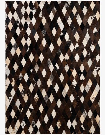 5' 9 x 8' 1 Cowhide - Patchwork Rug