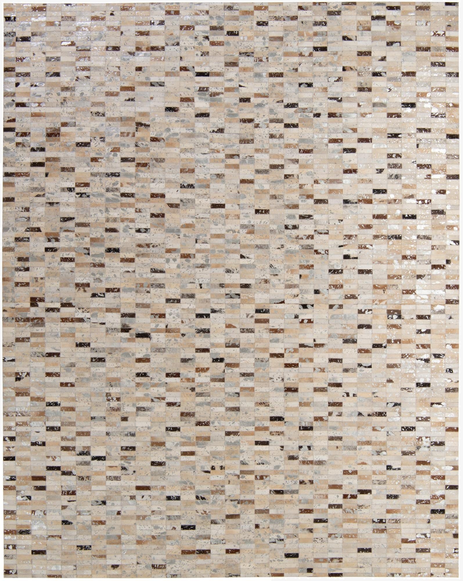 7' 10 x 9' 8 Cowhide - Patchwork Rug