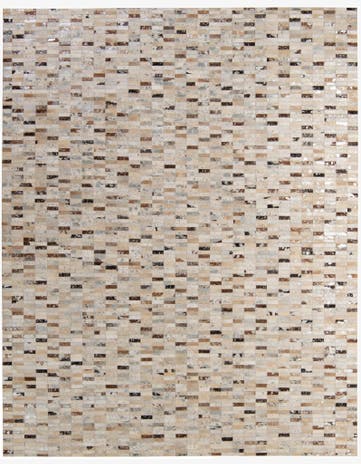 7' 10 x 9' 8 Cowhide - Patchwork Rug