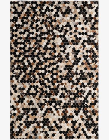 5' 1 x 7' 11 Cowhide - Patchwork Rug