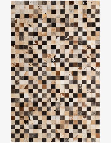 5' 1 x 8' Cowhide - Patchwork Rug