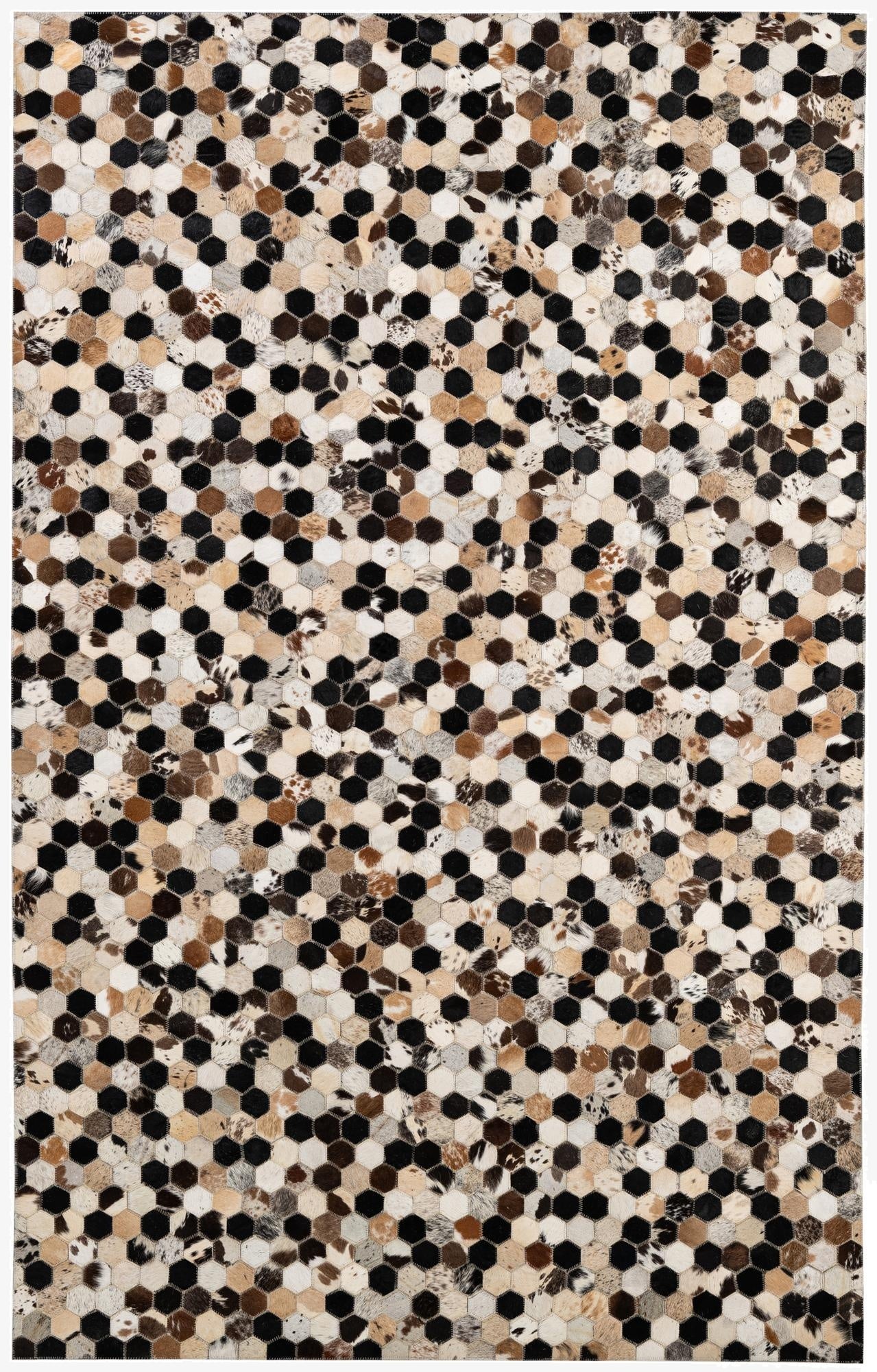 5' 1 x 7' 11 Cowhide - Patchwork Rug