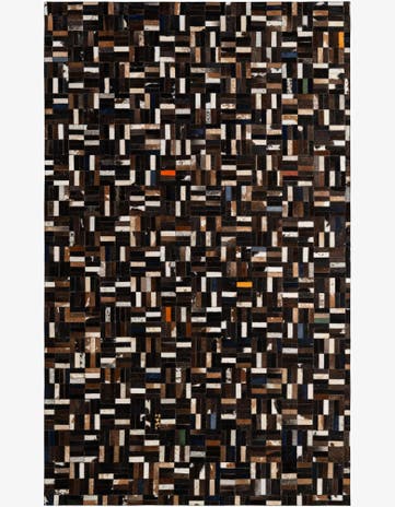 5' 1 x 8' 1 Cowhide - Patchwork Rug