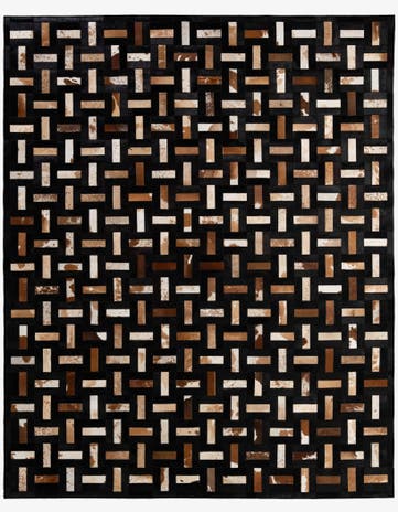 8' 1 x 9' 11 Cowhide - Patchwork Rug