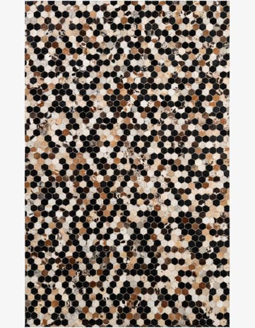 5' 1 x 7' 11 Cowhide - Patchwork Rug