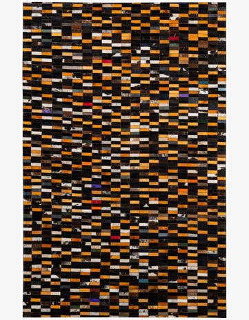 5' 3 x 8' 1 Cowhide - Patchwork Rug