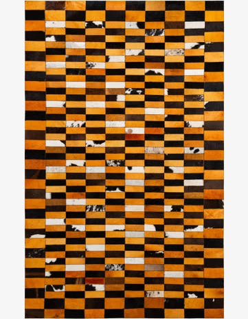 5' 1 x 7' 11 Cowhide - Patchwork Rug
