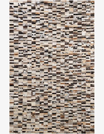 5' 2 x 8' Cowhide - Patchwork Rug