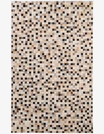 5' x 8' 2 Cowhide - Patchwork Rug