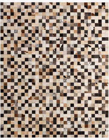 7' 11 x 9' 10 Cowhide - Patchwork Rug