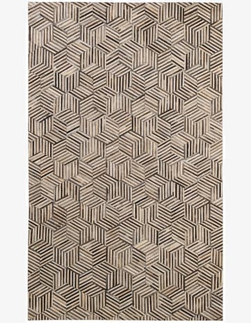 4' 11 x 8' 1 Cowhide - Patchwork Rug