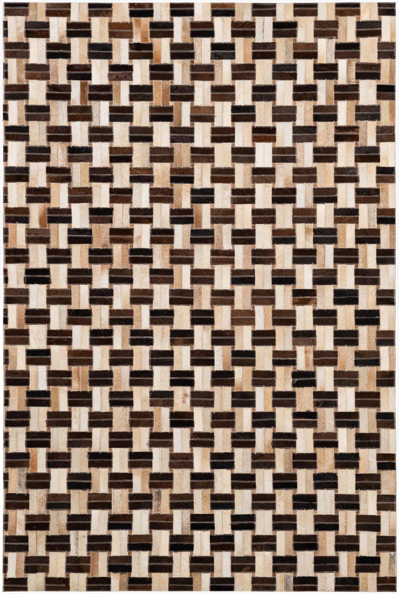3' 11 x 5' 11 Cowhide - Patchwork Rug