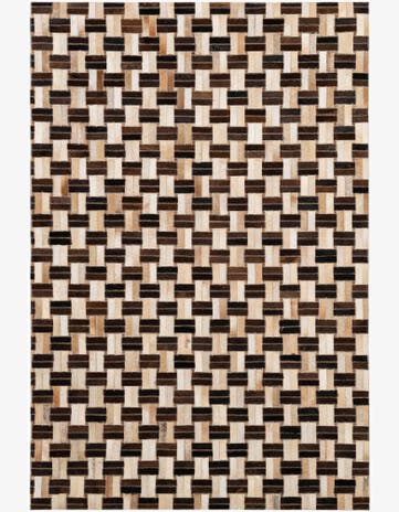 3' 11 x 5' 11 Cowhide - Patchwork Rug