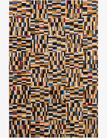 5' 1 x 7' 11 Cowhide - Patchwork Rug