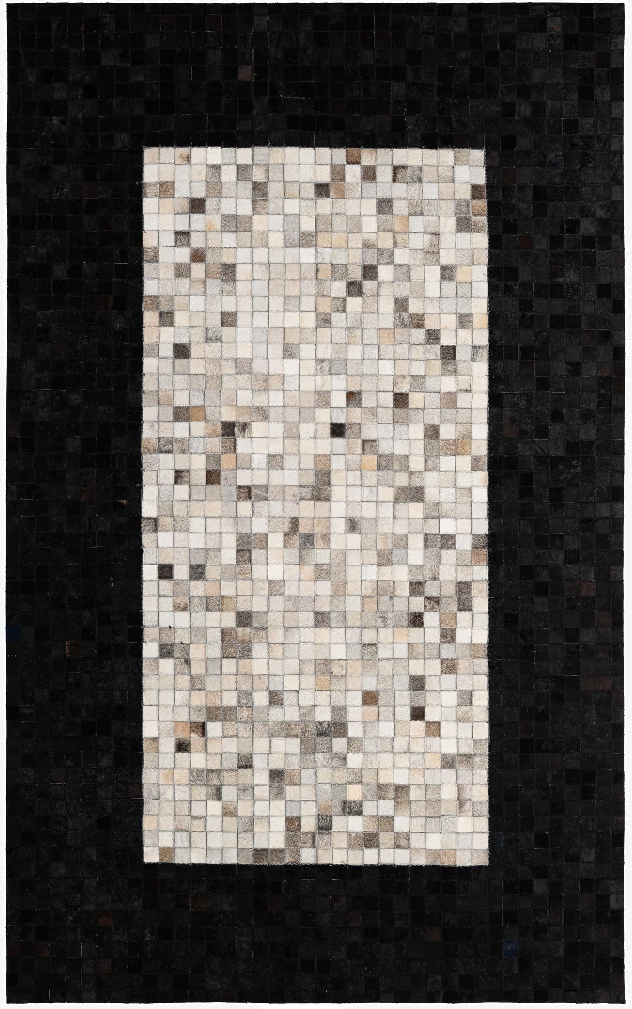 5' 1 x 7' 10 Cowhide - Patchwork Rug