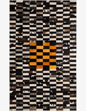 5' x 8' 1 Cowhide - Patchwork Rug