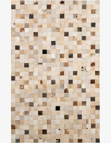 5' 1 x 8' 1 Cowhide - Patchwork Rug