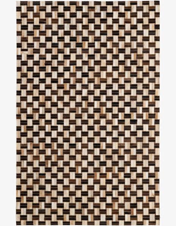 4' 11 x 7' 10 Cowhide - Patchwork Rug