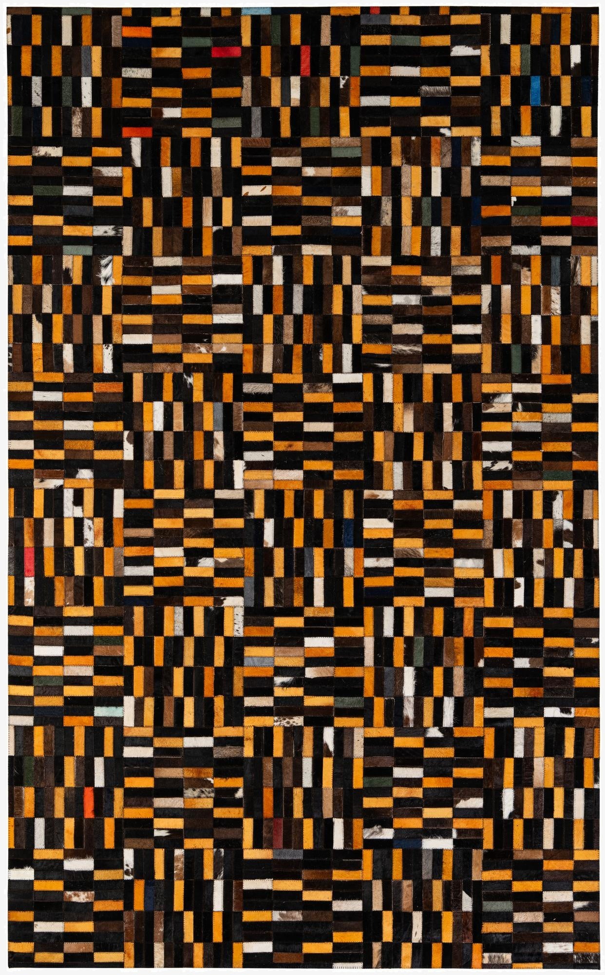 5' x 7' 11 Cowhide - Patchwork Rug