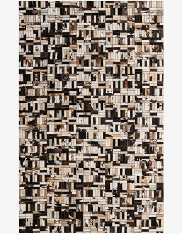 4' 11 x 7' 10 Cowhide - Patchwork Rug