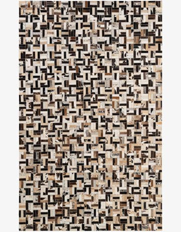 5' x 8' Cowhide - Patchwork Rug