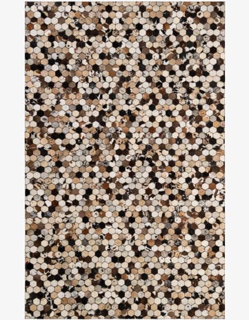 5' x 7' 10 Cowhide - Patchwork Rug