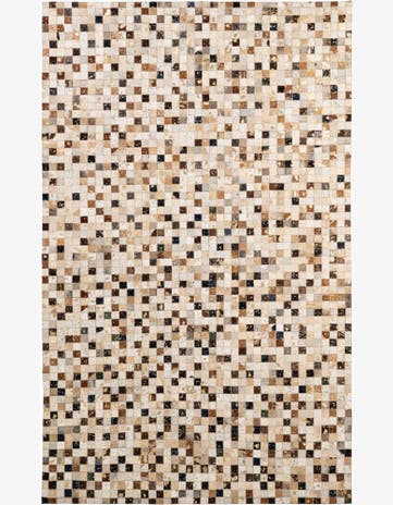 5' 2 x 8' 3 Cowhide - Patchwork Rug
