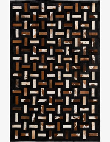 5' 3 x 8' 1 Cowhide - Patchwork Rug
